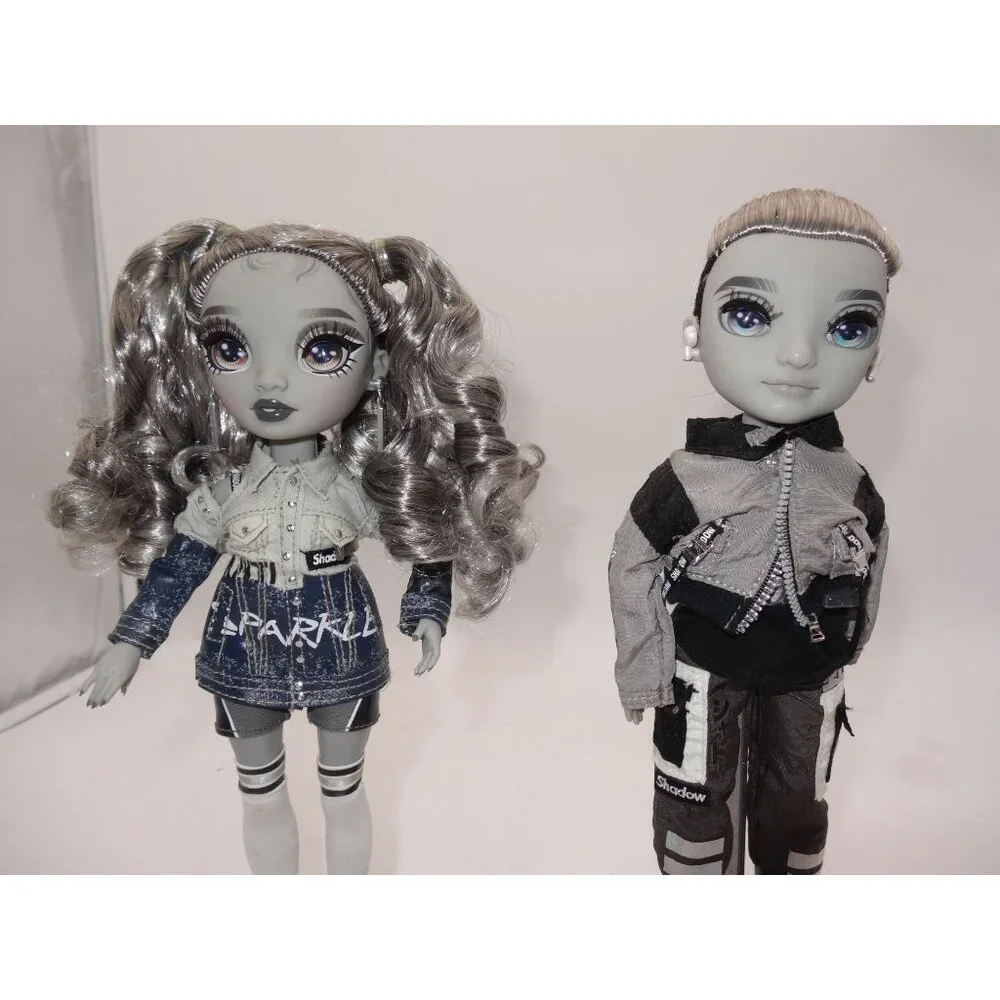 Rainbow High Doll Nicole Steel Ash Silverstone Grayscale Fashion Doll Shadow Hig